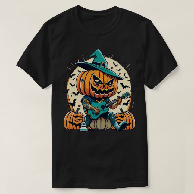 Camiseta A Pumpkin Mais Fria Das 3 (Frente do Design)