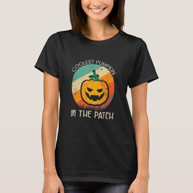 Camiseta A Pumpkin Mais Fria Dos Homens Do Patch Mulheres (Frente)