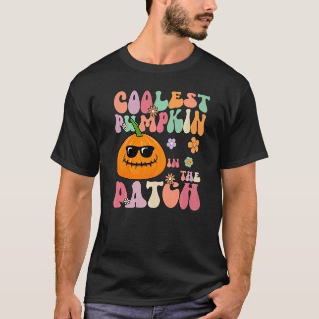 Camiseta A Pumpkin Mais Fria Nas Crianças De Patch Meninos  (Frente)