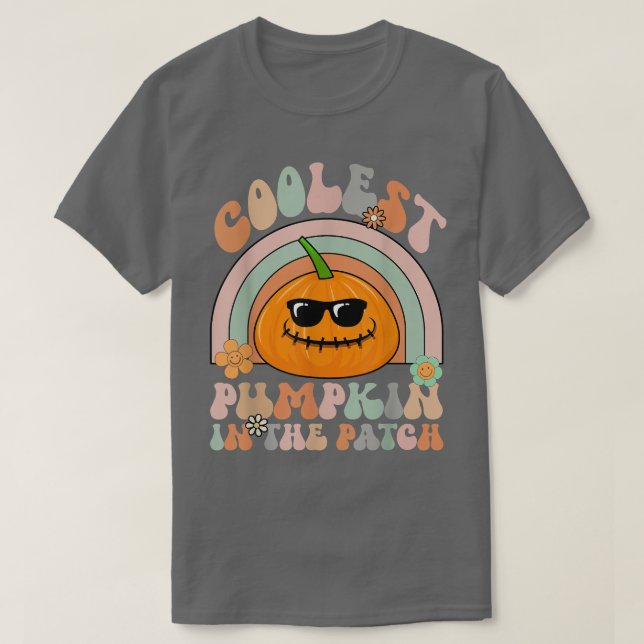 Camiseta A Pumpkin Mais Fria Nas Crianças De Patch Meninos  (Frente do Design)