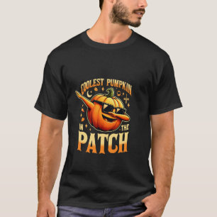 Camiseta A Pumpkin Mais Fria No Hallowee Dos Meninos Da Pat