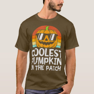 Camiseta A Pumpkin Mais Fria No Hallowee Dos Meninos Da Pat