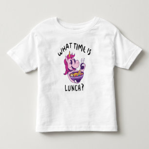 Camiseta A que horas é o almoço
