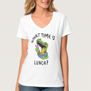 Camiseta A que horas é o almoço