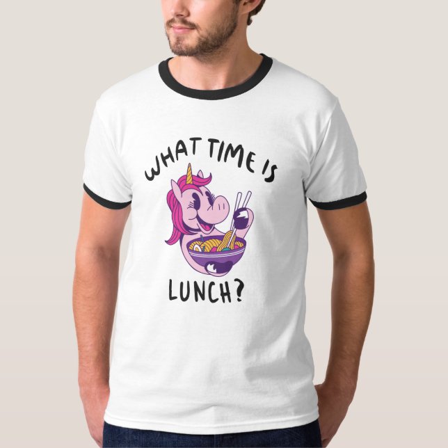 Camiseta A que horas é o almoço (Frente)