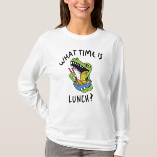 Camiseta A que horas é o almoço