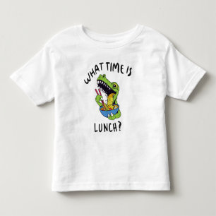 Camiseta A que horas é o almoço