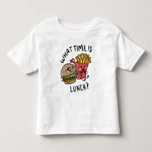 Camiseta A que horas é o almoço