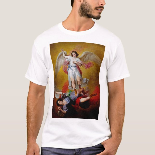 Camiseta A queda de Lucifer por Antonio Maria Esquivel (Frente)
