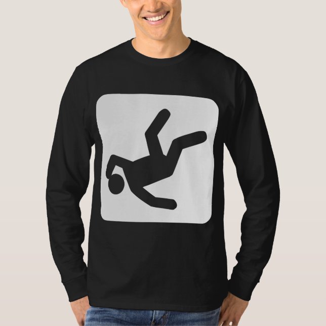 Camiseta A queda do homem - branco (Frente)