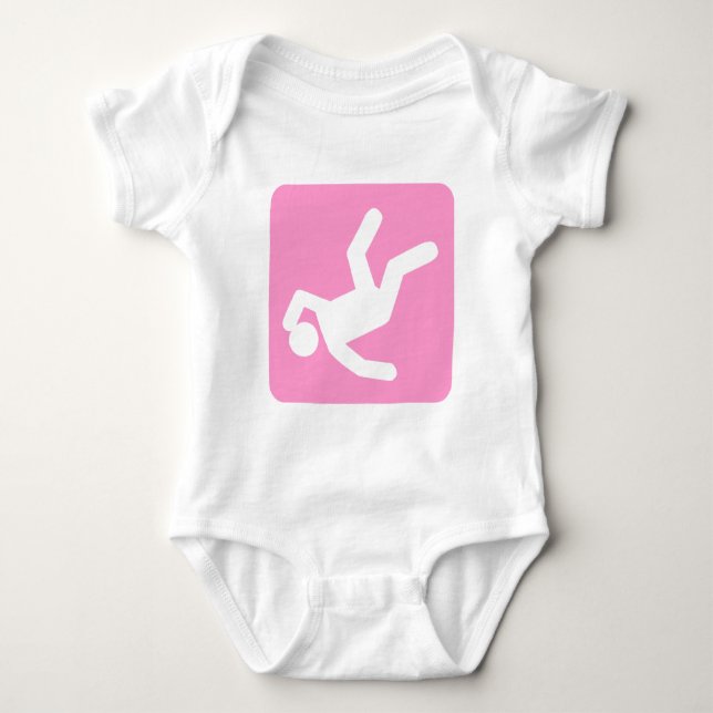 Camiseta A queda do homem - rosa (Frente)