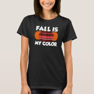 Camiseta A Queda É A Minha Cor, Flannel De Abóbora De Ação