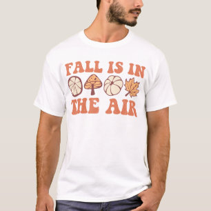 Camiseta A queda está na queda de granizo do Dia das Bruxas
