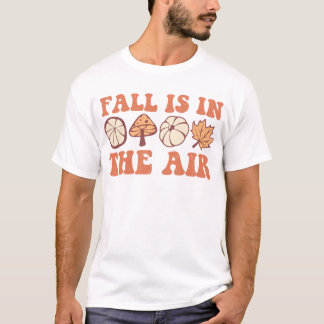 Camiseta A queda está na queda de granizo do Dia das Bruxas
