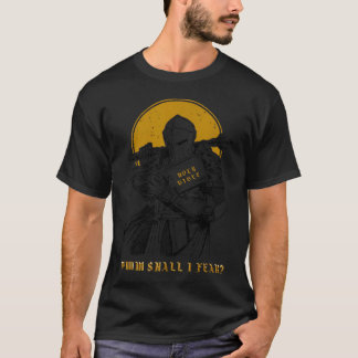 Camiseta A Quem Devo Temer Guerreiro Cristão Bíblia
