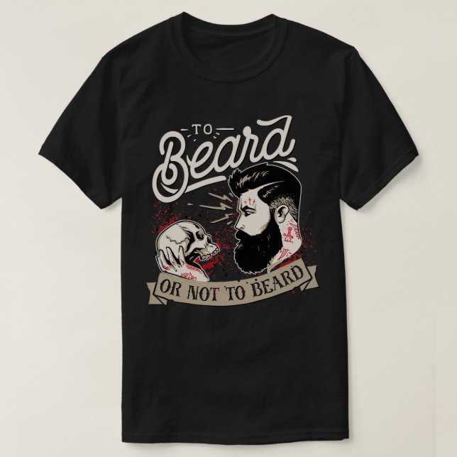 Camiseta A questão da barba (Frente do Design)