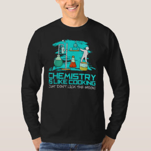 Camiseta A Química É Como Cozinhar, Apenas Não Grita A Cola