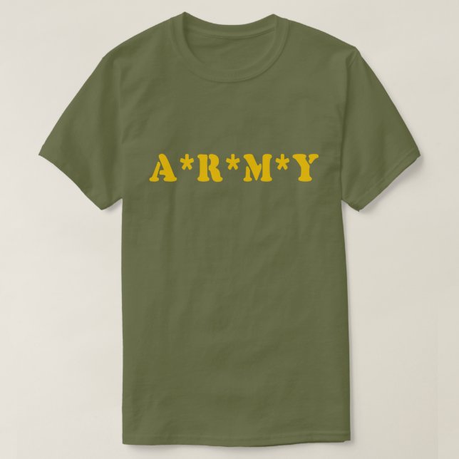 CAMISETA A*R*M*Y (Frente do Design)