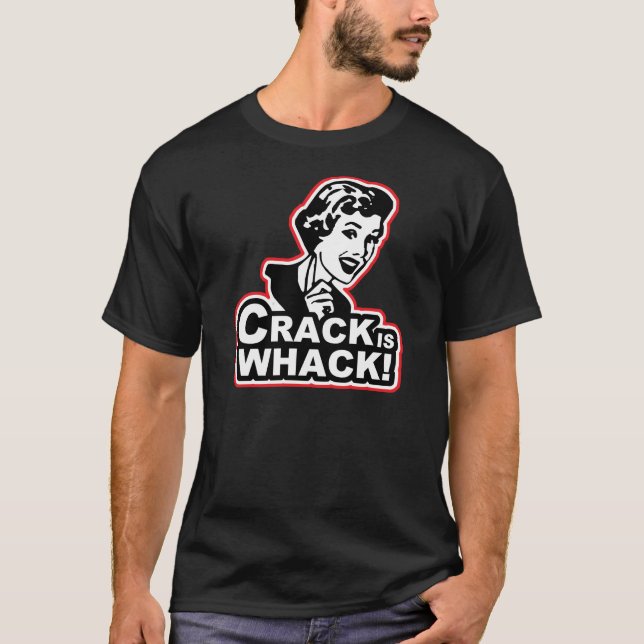 Camiseta A rachadura é Whack (Frente)