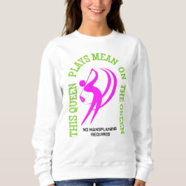 Camiseta A RAINHA DE Golfe das Mulheres Humor JOGA SIGNIFIC