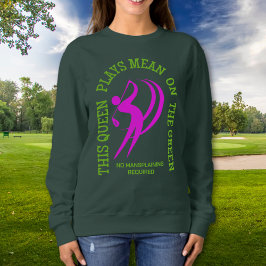 Camiseta A RAINHA DE Golfe feminina JOGA SIGNIFICATIVAMENTE