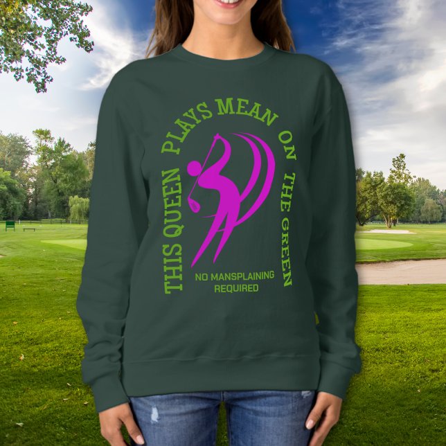 Camiseta A RAINHA DE Golfe feminina JOGA SIGNIFICATIVAMENTE (Stylish apparel & gifts for Golf Queens and Women Golfers to celebrate Golf Day. Shop the collection)