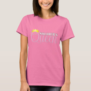 Camiseta A rainha do soldado para o roupa escuro