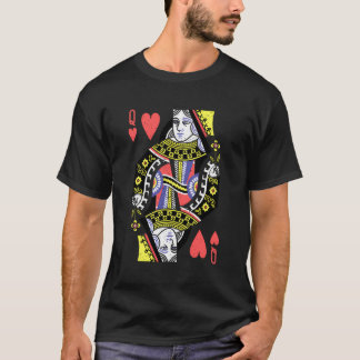 Camiseta A Rainha Dos Corações A Jogar Cartões Halloween S