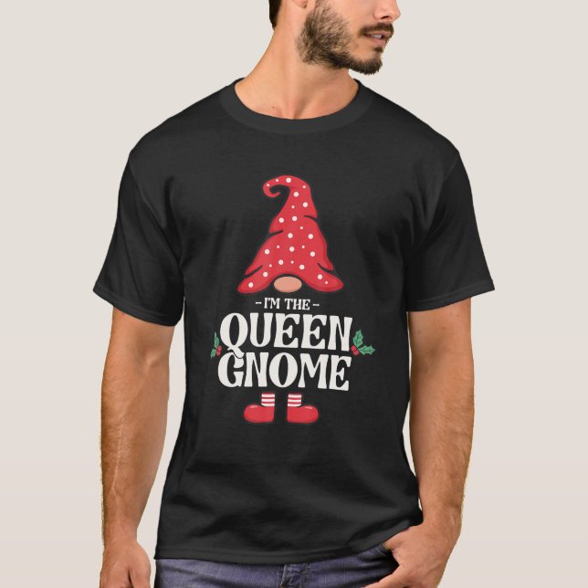 Camiseta A Rainha Gnomo Divertida Família Correspondente Gr (Frente)