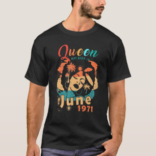Camiseta A Rainha Negra Foi Nascer Em Junho De 1971, 50º Na