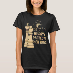 Camiseta A Rainha sempre protege o seu Rei Design para um C