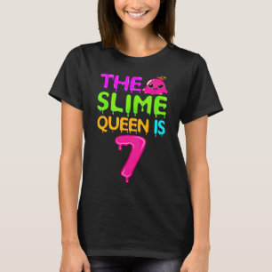 Camiseta A Rainha Slime É 7 Rainha Slime Para Meninas 7 Bir
