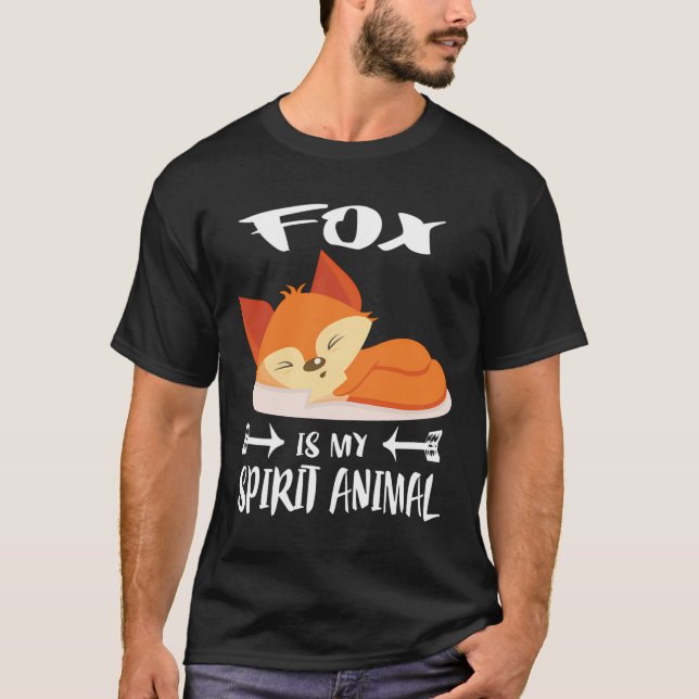 Camiseta A Raposa É O Meu Presente Engraçado De Animal Espí (Frente)