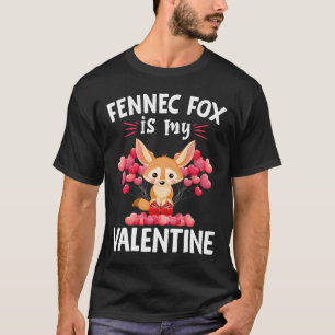 Camiseta A Raposa Fennec é meu namorado Feliz Dia dos Namor