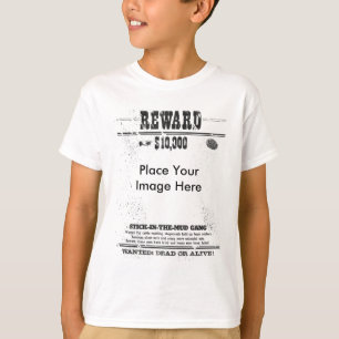 Camiseta A recompensa $10,000 quis os miúdos inoperantes o