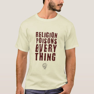 Camiseta A religião envenena tudo, grande