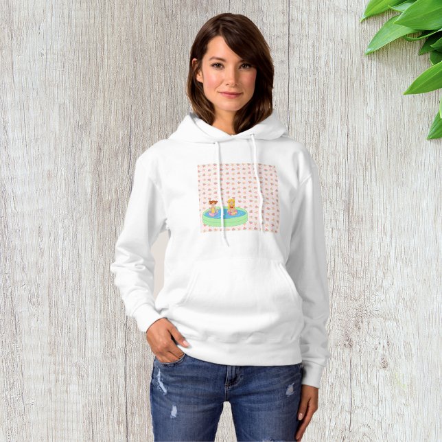 Camiseta A remar a Piscina das mulheres Hoodie (Criador carregado)