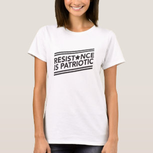 Camiseta A resistência é T Slouchy patriótico