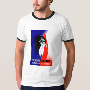 Camiseta A resistência francesa ajuda o regulador de
