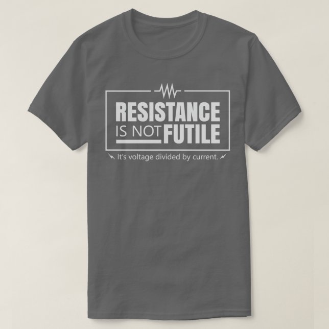 Camiseta A Resistência Não É Fútil 1 (Frente do Design)