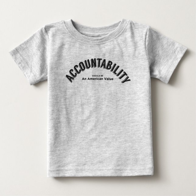 Camiseta A Responsabilidade Deve Ser Um Valor Americano (Frente)