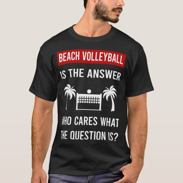 Camiseta A Resposta do Voleibol de Praia (Frente)