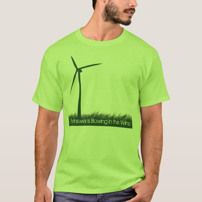 Camiseta A resposta está fundindo no vento (Frente)