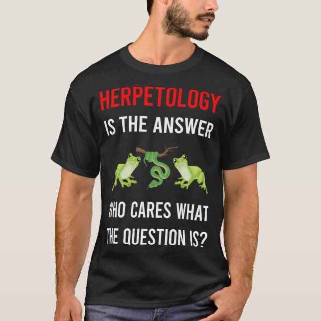 Camiseta A Resposta Herpetologia Herping Herp (Frente)