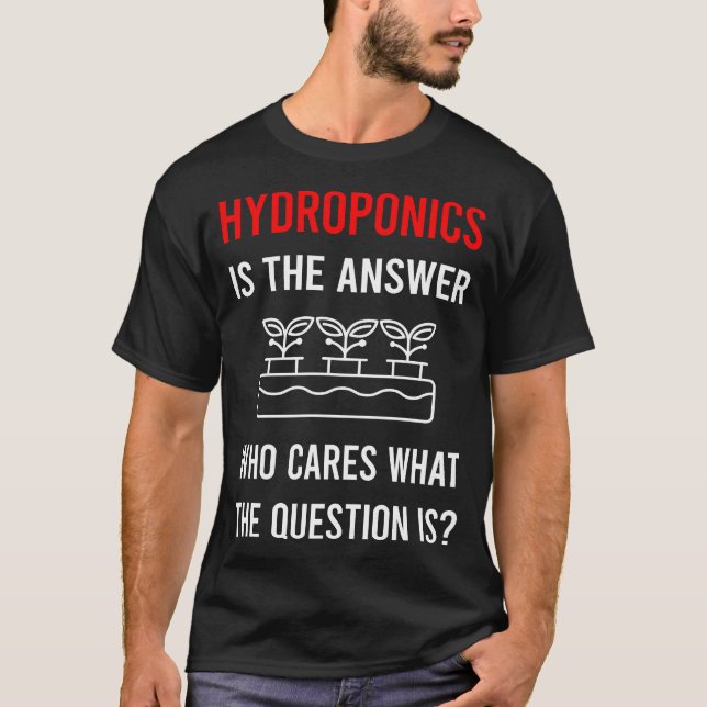 Camiseta A Resposta Hidroponia Hidropônica (Frente)