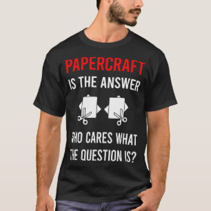 Camiseta A Resposta Papercraft Arte em Papel Criação de Art