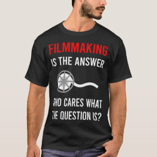 Camiseta A Resposta Realização de Filmes Realizador de Film