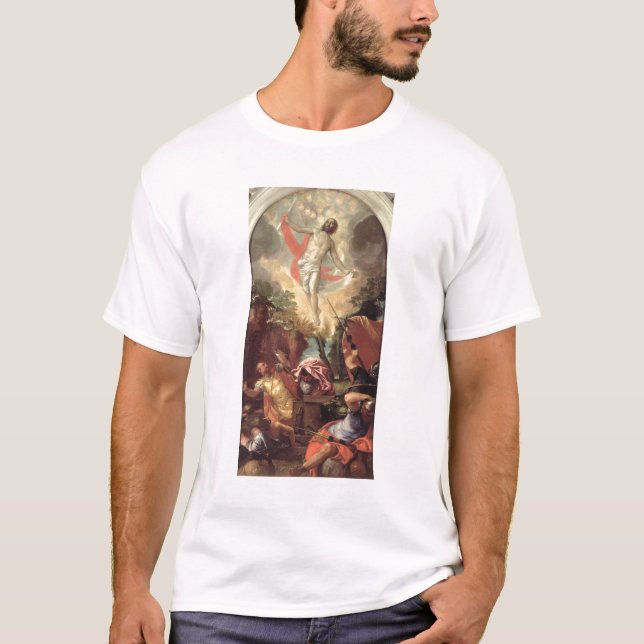 Camiseta A ressurreição do cristo (óleo em canvas) (Frente)