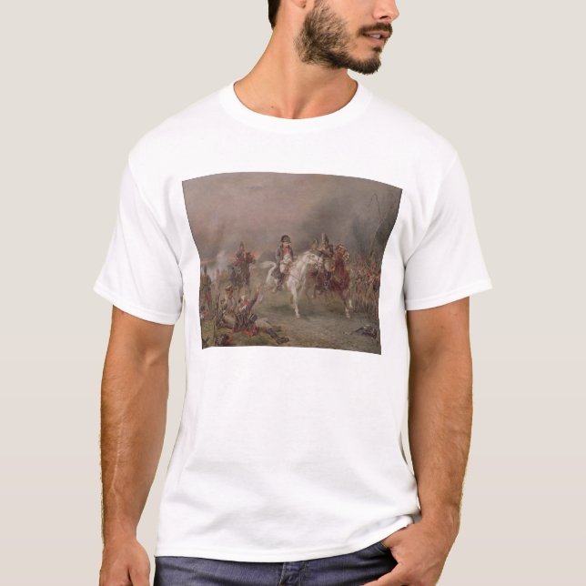 Camiseta A retirada de Napoleon (óleo em canvas) (Frente)