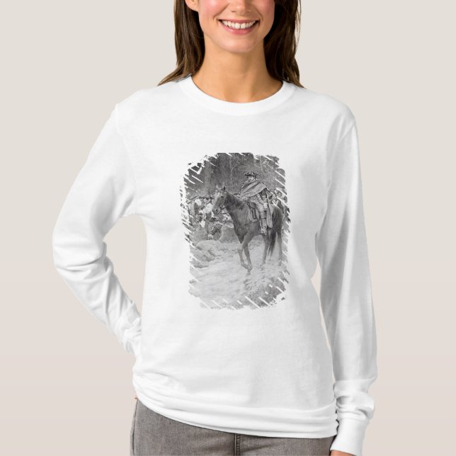 Camiseta A retirada de Washington dos grandes prados (Frente)